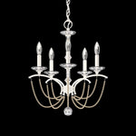 Priscilla 22"H x 18"W 5-Light Crystal Chandelier in White