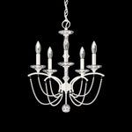 Priscilla 22"H x 18"W 5-Light Crystal Chandelier in White