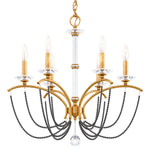 Priscilla 23.5"H x 23.5"W 6-Light Crystal Chandelier in Heirloom