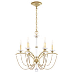 Priscilla 23.5"H x 23.5"W 6-Light Crystal Chandelier in Heirloom