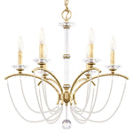 Priscilla 23.5"H x 23.5"W 6-Light Crystal Chandelier in Heirloom