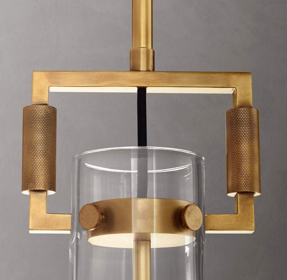 Machinist Glass Cylinder Pendant