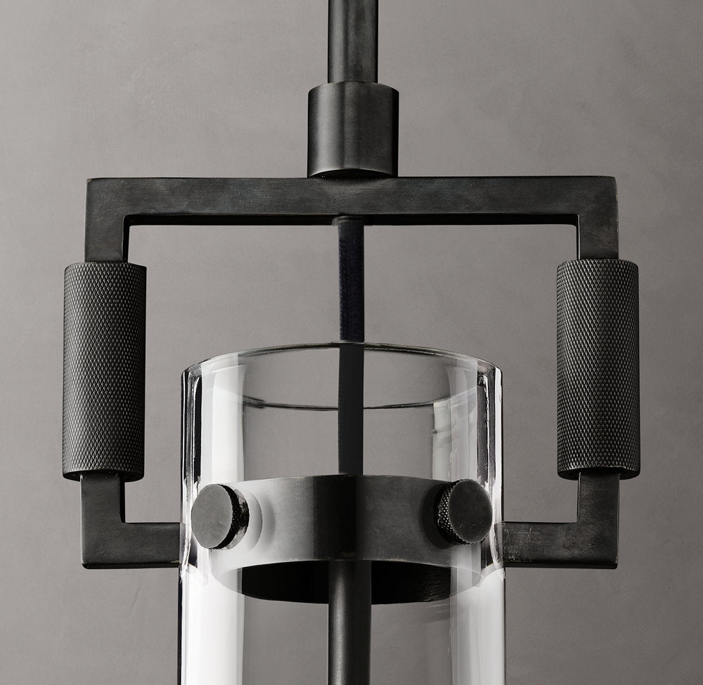 Machinist Glass Cylinder Pendant