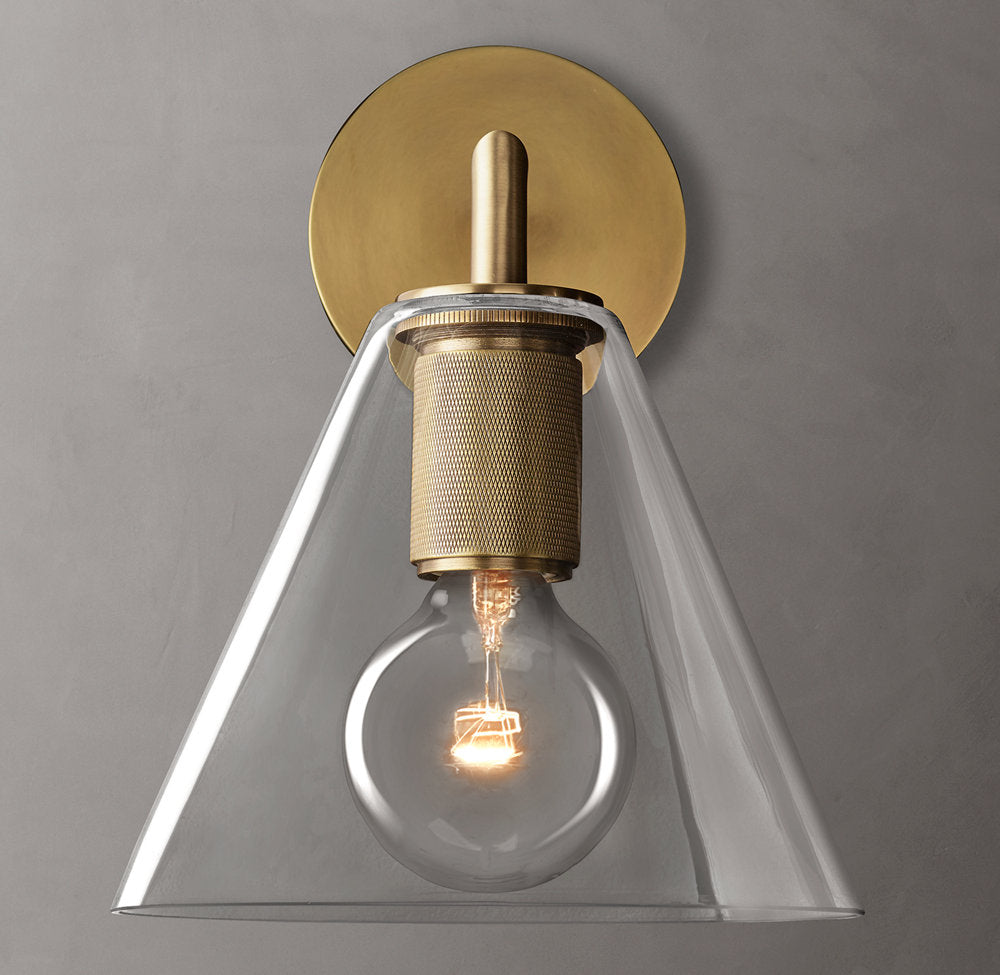 Utilitaire Funnel Shade Sconce