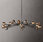Boule De Cristal Smoke Glass Round Chandelier 60"
