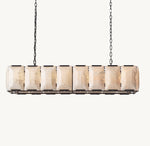 Harlow Calcite Rectangular Chandelier 54"