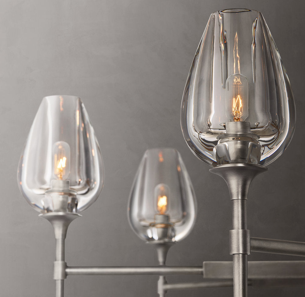 Tulip Round Chandelier 27"