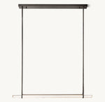 Audubon Crystal Single Bar Linear Chandelier 60"