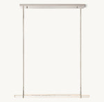 Audubon Crystal Single Bar Linear Chandelier 60"