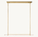 Audubon Crystal Single Bar Linear Chandelier 60"