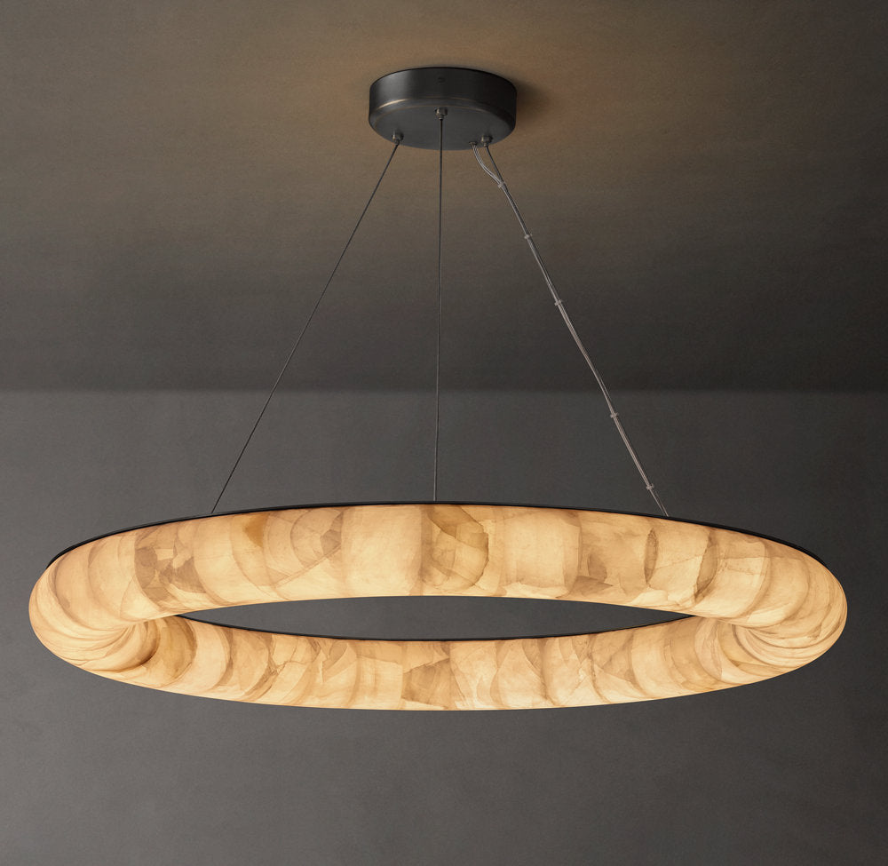 Rivage Lisse Round Chandelier 41"