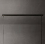 Ravelle Linear Milk Glass Chandelier 71"