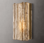 Lattice Smoke Glass Sconce 15"