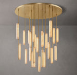 Audubon Alabaster Round Chandelier 56"