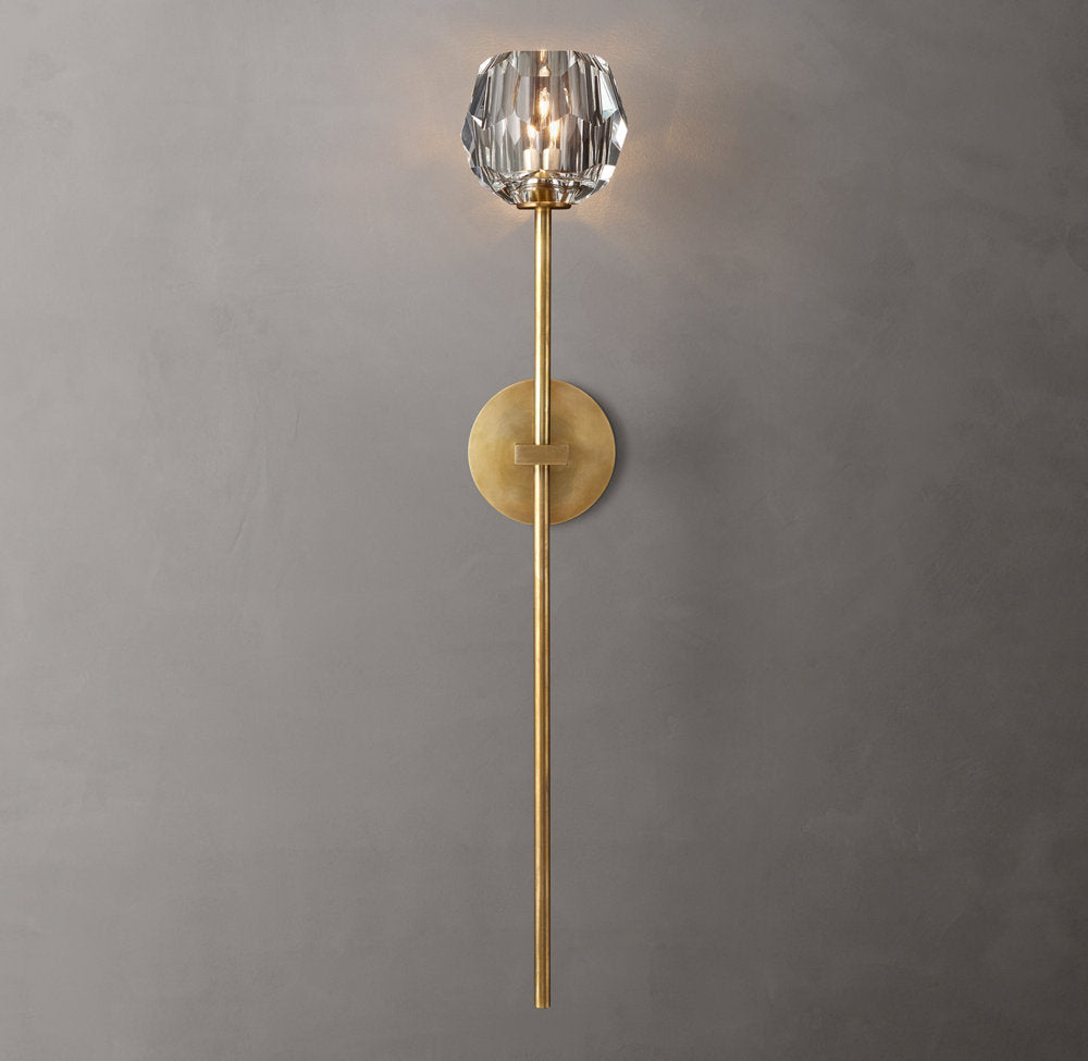 Boule de Cristal Clear Glass Grand Sconce