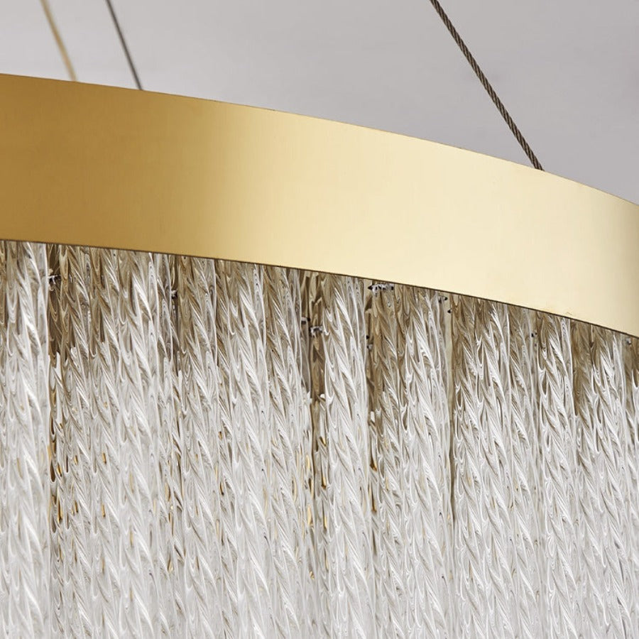 Ivetri Glass Modern Chandelier