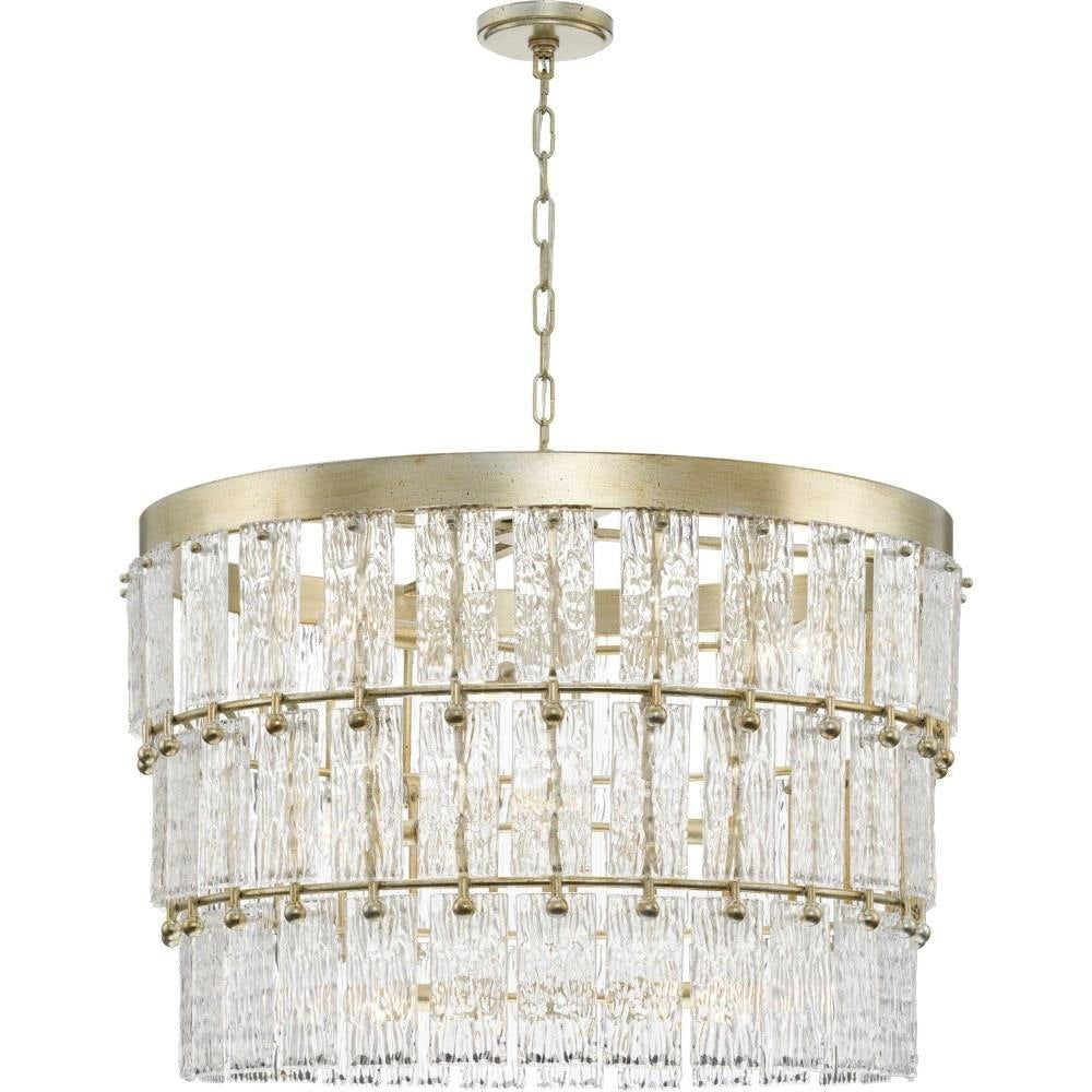 Progress Lighting - P400368 - Chevall - 9 Light Chandelier In Modern Style-23.5 Inches Tall and 32 Inches Wide