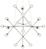 Protonï¿½?40"W Satin Nickel 18-Light LED Pendant Light