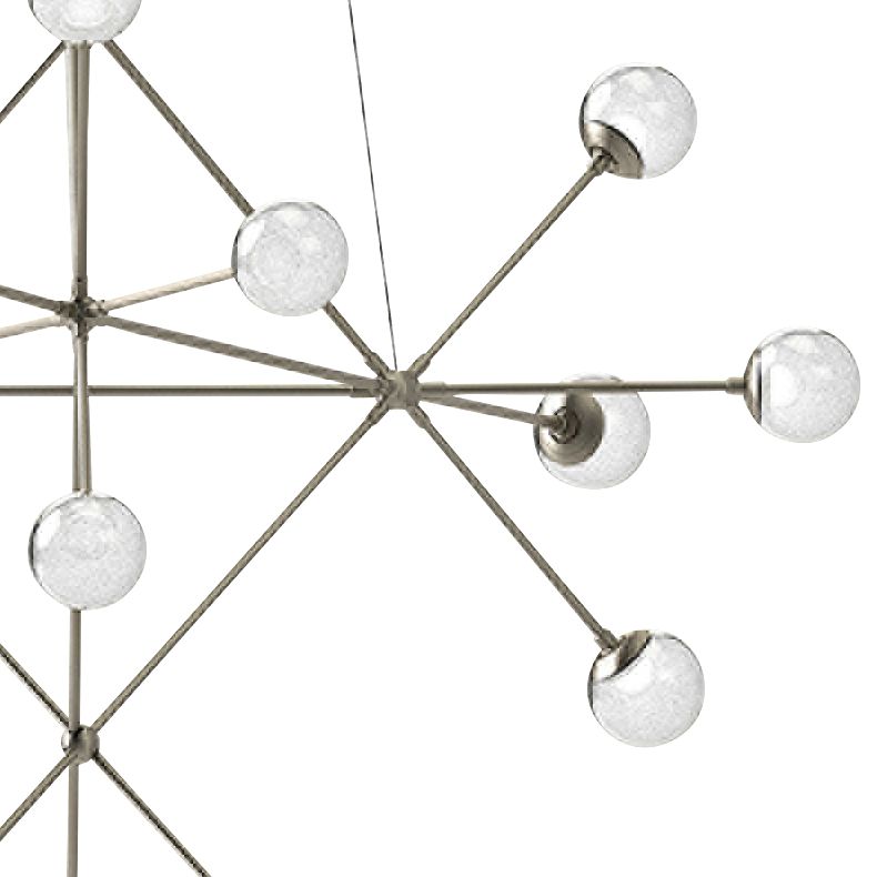 Protonï¿½?40"W Satin Nickel 18-Light LED Pendant Light