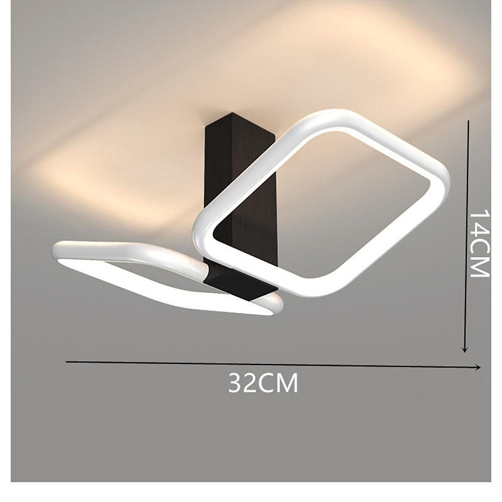 Squares Reflective Gold Flush Mount Light LED Ceiling Light