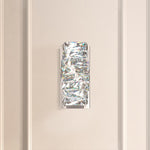 Glissando Wall Sconce, 2-Light, LED, Stainless Steel, Clear Swarovski Crystal, 9.75"H (STW110N-SS1S 1J5ZUF)