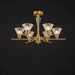 Scandinavian Style 6/8-Light Copper Pendant Ceiling Light