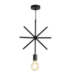 Metal Black and Gold Pendant Light Rounded Square Pendant Lighting