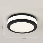 Thick Round Flush Mount Light Fixture Modern LED Ceiling Light