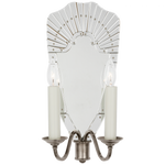 Adelaide Large Double Sconce - Mirror and Butler's Silver