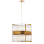 Allen Large Chandelier - Natural Brass