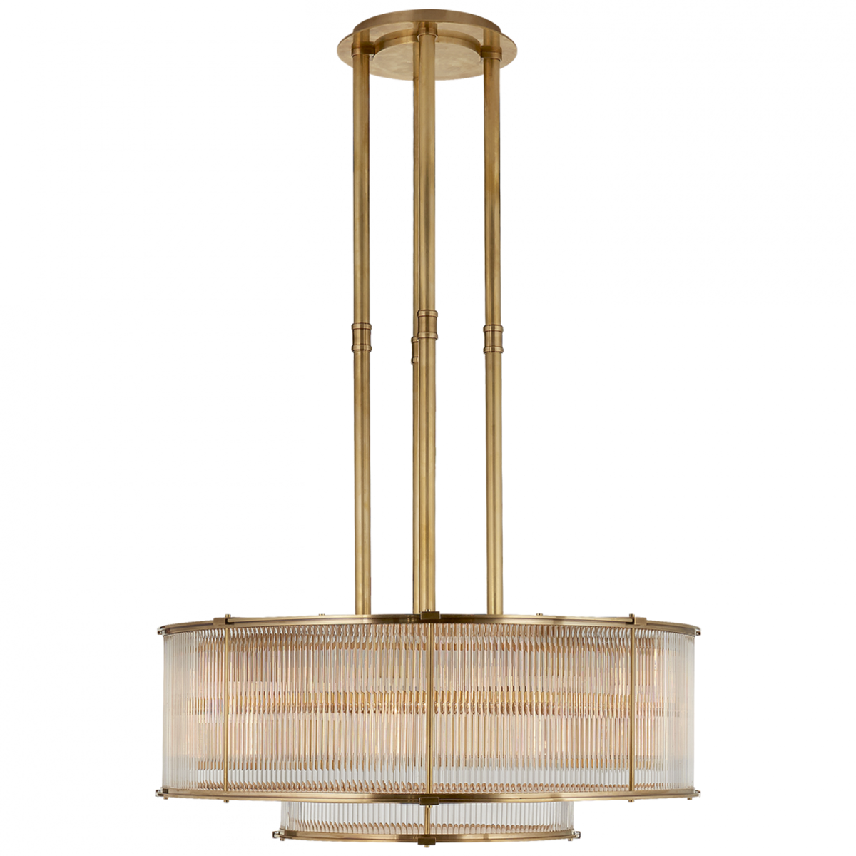 Adrianna Medium Chandelier - Antique Silver Leaf