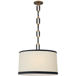 Perren 10" Pendant - Polished Nickel and Glass Rods