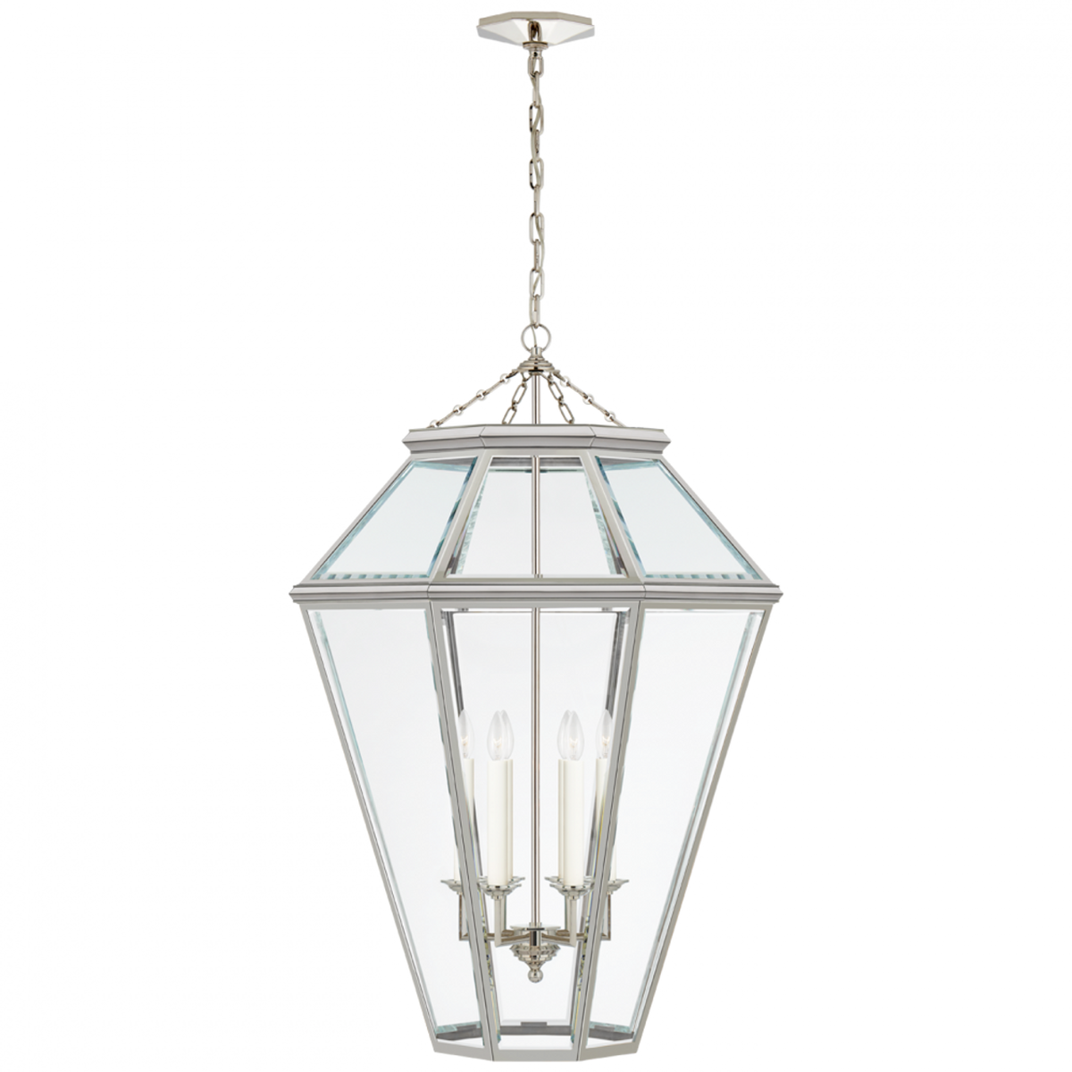 Edmund Medium Lantern - Natural Brass