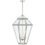 Edmund Medium Lantern - Natural Brass