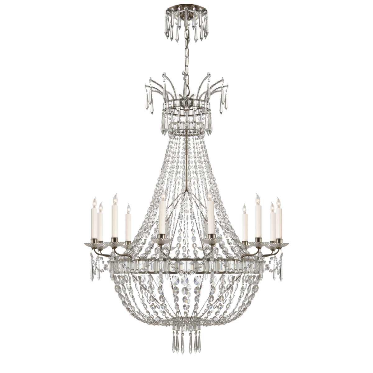 Evalina Chandelier - Butler's Silver