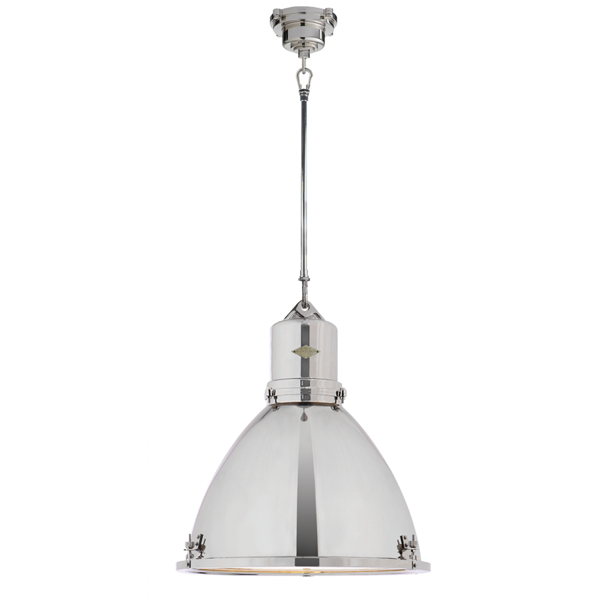 Broomfield Small Hanging Shade - Polished Nickel