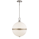 Cara Medium Sculpted Pendant - Natural Brass