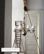 Lillianne Single Tier Chandelier - Butler's Silver