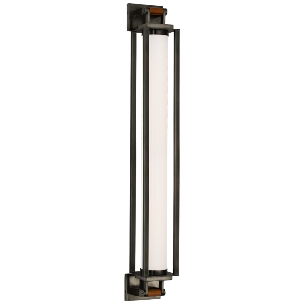 Northport 32" Linear Sconce - Bronze and Teak