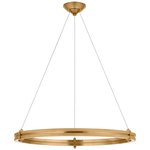 Paxton 40" Ring Chandelier - Natural Brass