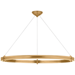 Paxton 40" Ring Chandelier - Natural Brass