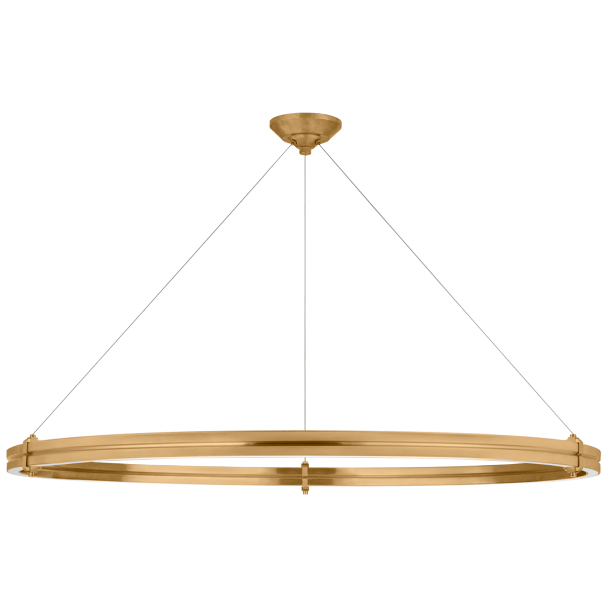 Paxton 48" Ring Chandelier - Natural Brass