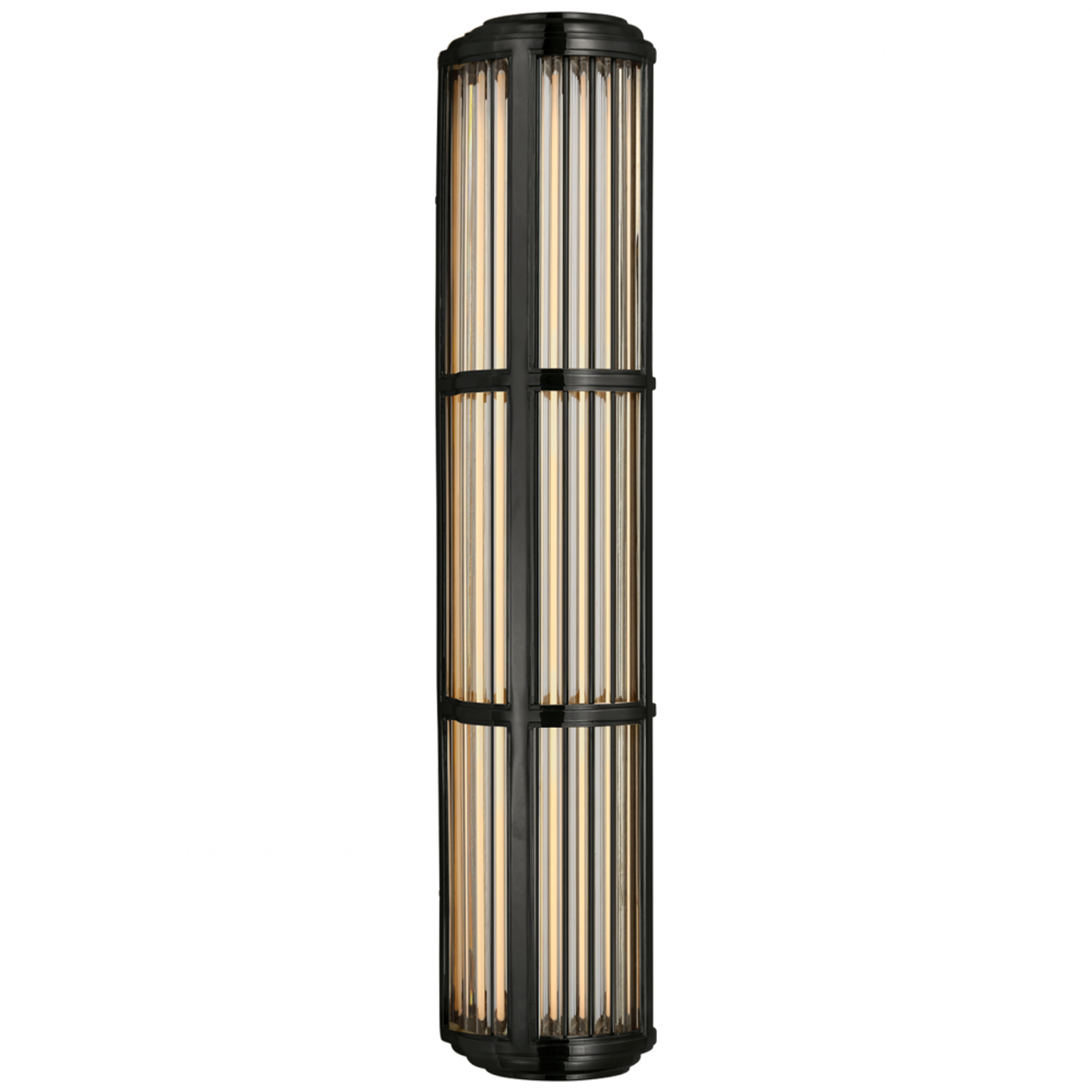 Perren Medium Wall Sconce - Natural Brass and Glass Rods