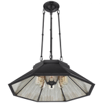 Rivington Medium Eight-Paneled Chandelier - Bronze