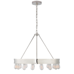 Roark 30" Modular Ring Chandelier - Polished Nickel