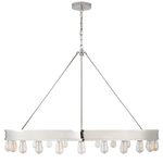Roark 50" Modular Ring Chandelier - Polished Nickel