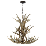 Straton Single Tier Chandelier - Natural Bone