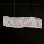 Refrax 8"H x 32"W 13-Light Crystal Pendant in Polished Stainless