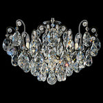 Renaissance 18"H x 26"W 6-Light Crystal Semi-Flush Mount in Heirl