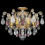 Renaissance Rock Crystal 16"H x 20"W 6-Light Semi-Flush Mount in